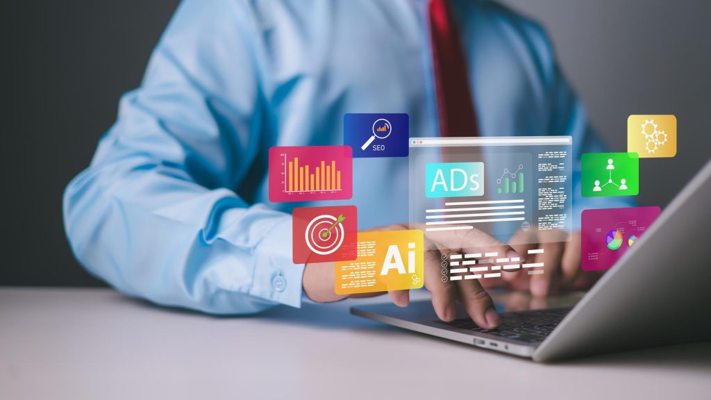 Graphic highlighting top programmatic media buying strategies for 2025, including AI-driven optimization, first-party data, omnichannel activation, and advanced bidding methods